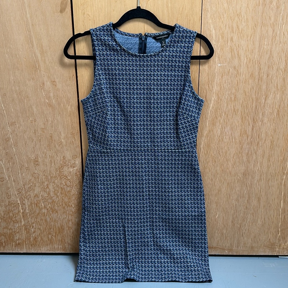 Banana Republic blue high neck, cotton dress size 4P